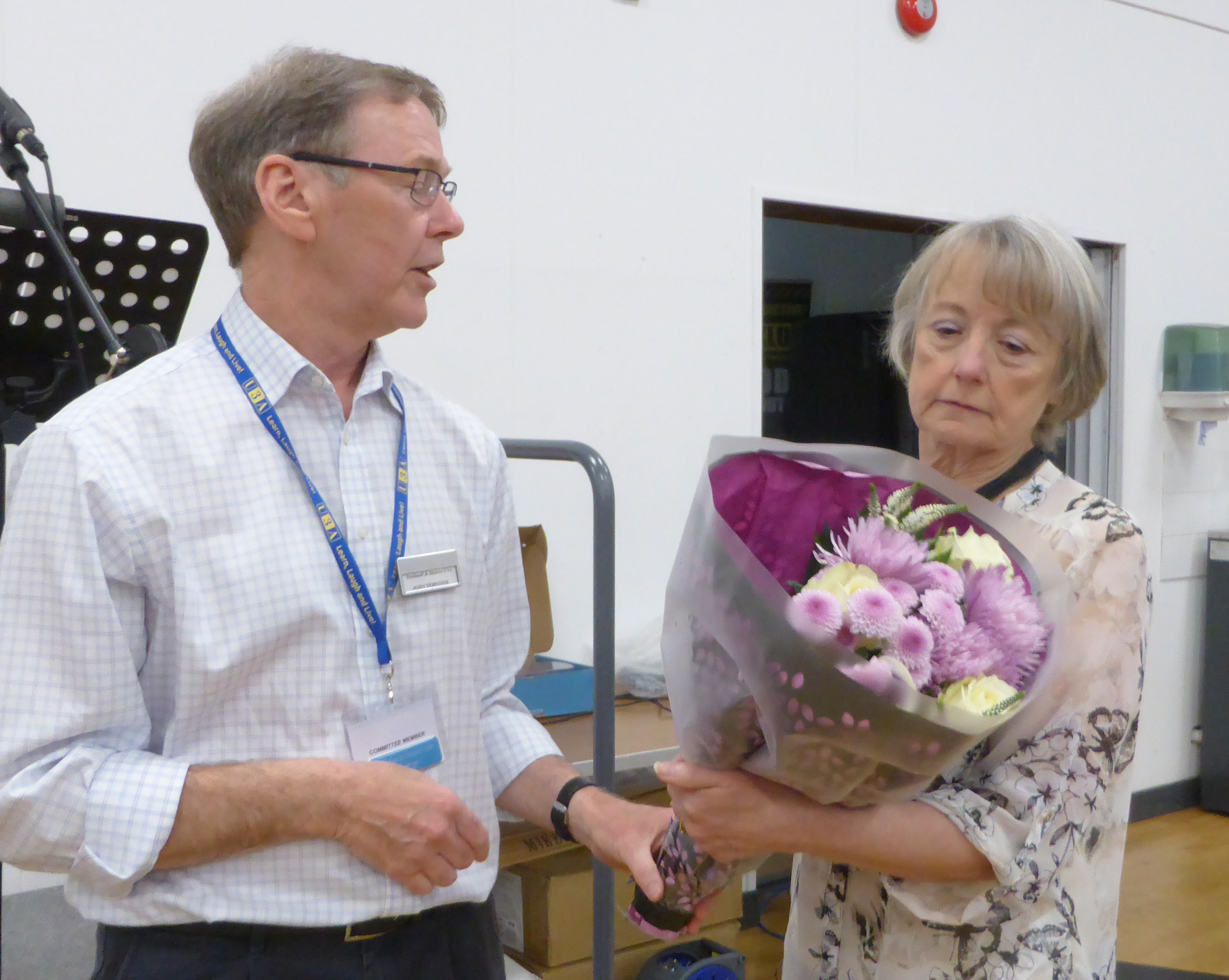 Thanks to Vivian who is retiring from the Committee for all her hard work