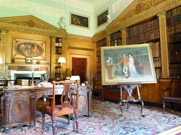 The Library and Study at Nostell
